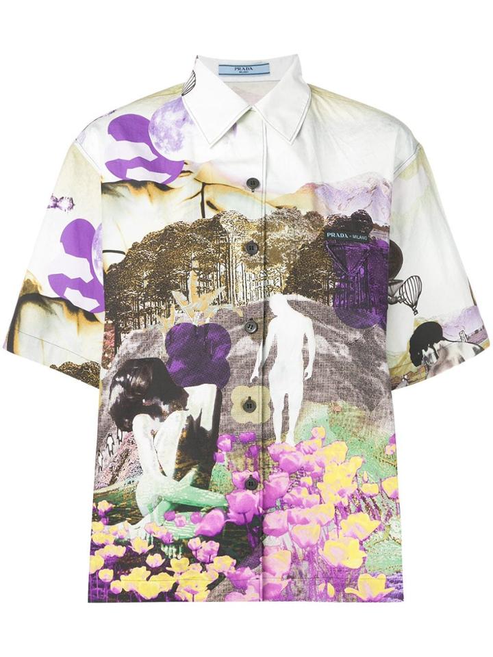 Prada Archive Print Shirt - Neutrals