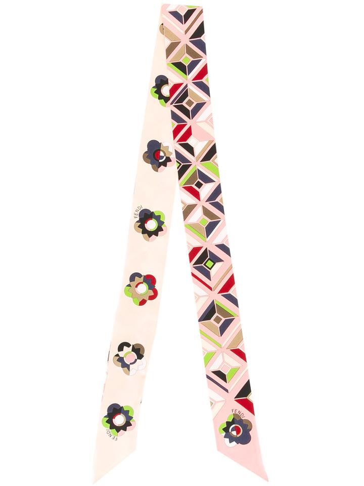 Fendi Flowerland Wrappy Print Scarf, Women's, Silk