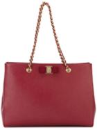 Salvatore Ferragamo Vara Tote, Women's, Pink/purple, Calf Leather