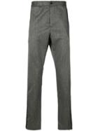 Just Cavalli Panelled Straight Leg Trousers - Grey