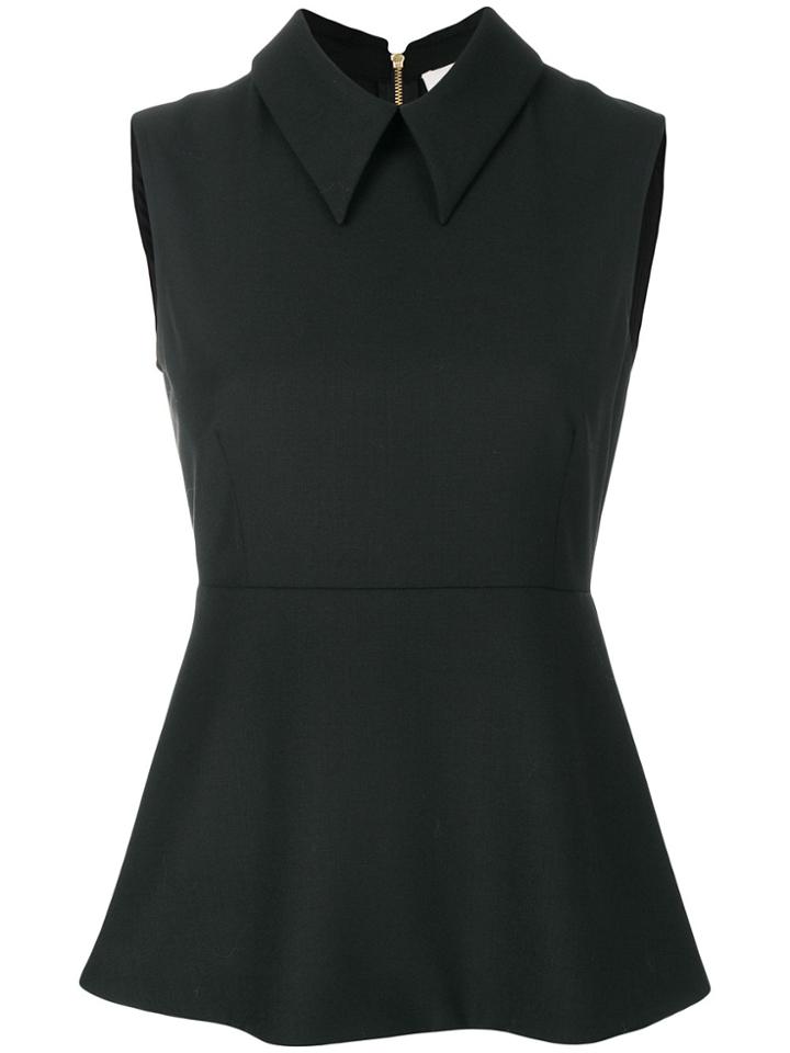 L'autre Chose Rear Zip Top - Black
