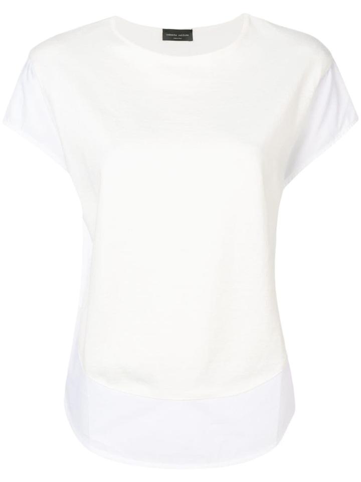 Roberto Collina Curved Hem T-shirt - White