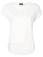 Roberto Collina Curved Hem T-shirt - White