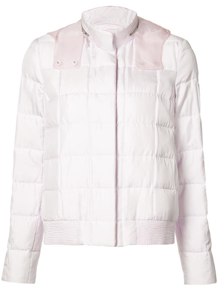 Moncler Gamme Rouge - Zipped Neck Hooded Jacket - Women - Polyester - 0, Pink/purple, Polyester