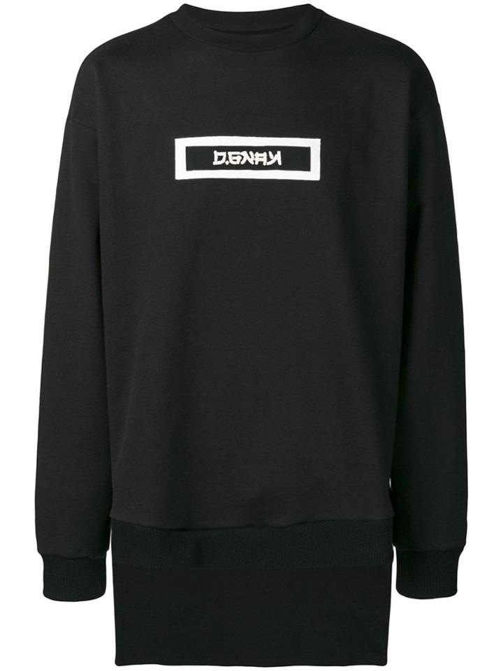 D.gnak Back Tail Sweatshirt - Black