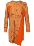 Comme Des Garçons Homme Plus Asymmetric Print Sweatshirt - Yellow &