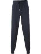 Moncler Classic Track Pants, Men's, Size: Large, Blue, Cotton