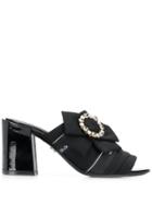 Dolce & Gabbana Embellished Buckle Mules - Black