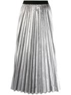 P.a.r.o.s.h. Pleated Skirt - Silver