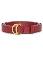 Burberry Smooth Slim Belt - Red