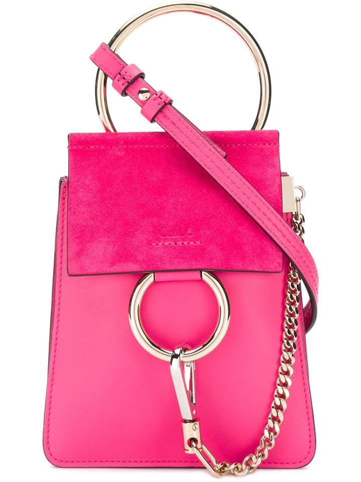 Chloé Faye Mini Bag - Pink & Purple