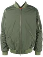 Martine Rose Cut-out Detail Bomber Jacket, Men's, Size: Medium, Green, Nylon