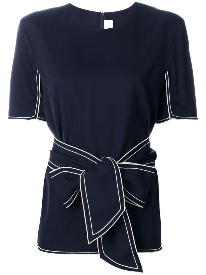 Victoria Victoria Beckham Belted Blouse - Blue