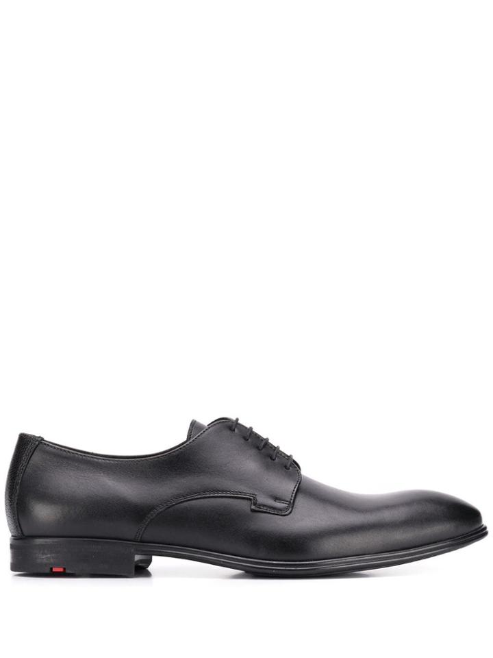 Lloyd Pointed Toe Derby Shoes - Black