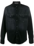 Di Liborio Distressed Velvet Shirt - Black