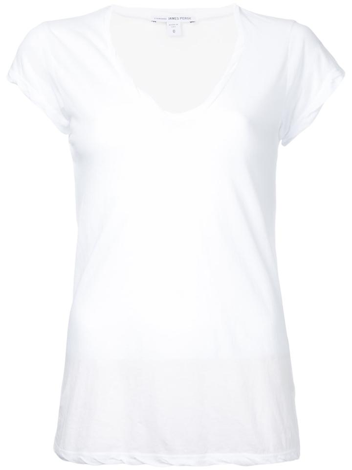 James Perse V-neck T-shirt - White