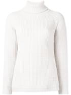 Brunello Cucinelli Cable Knit Turtleneck Jumper, Women's, Size: Small, Nude/neutrals, Silk/polyamide/cashmere/virgin Wool