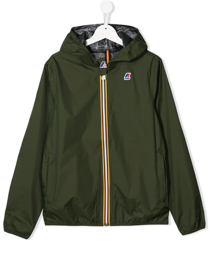 K Way Kids Teen Rain Jacket - Green