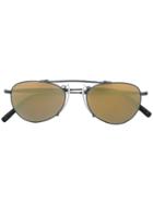 Matsuda Mirrored Aviator Sunglasses - Black