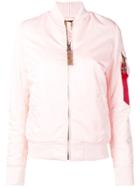 Alpha Industries Zipped Fitted Jacket - Pink