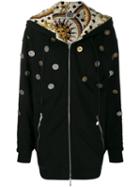 Fausto Puglisi Hooded Coin Coat - Black
