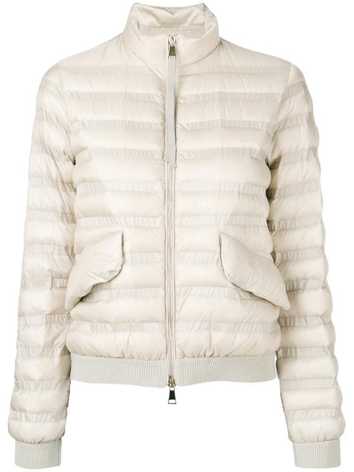 Moncler Padded Puffer Jacket, Women's, Size: 0, Nude/neutrals, Polyamide/polyester/goose Down/polyimide