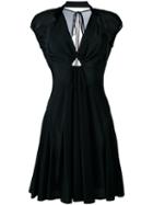 Alexander Wang Deep V-neck Dress, Women's, Size: 6, Black, Silk