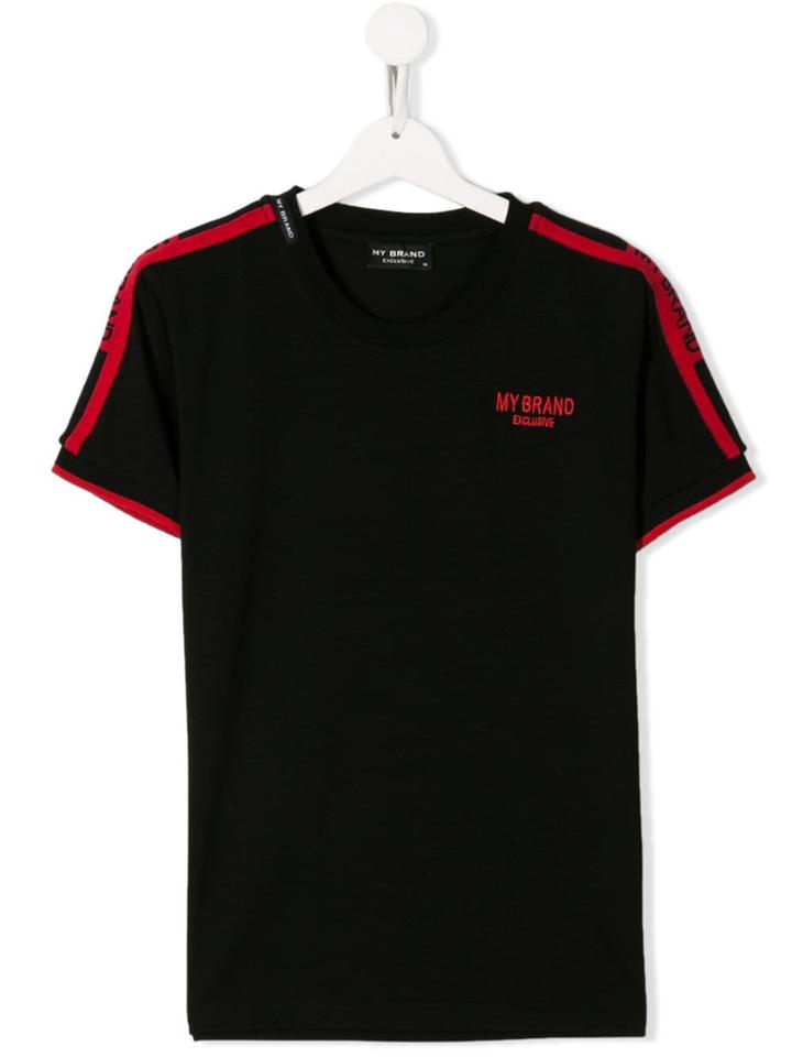 My Brand Kids Teen Logo Band T-shirt - Black