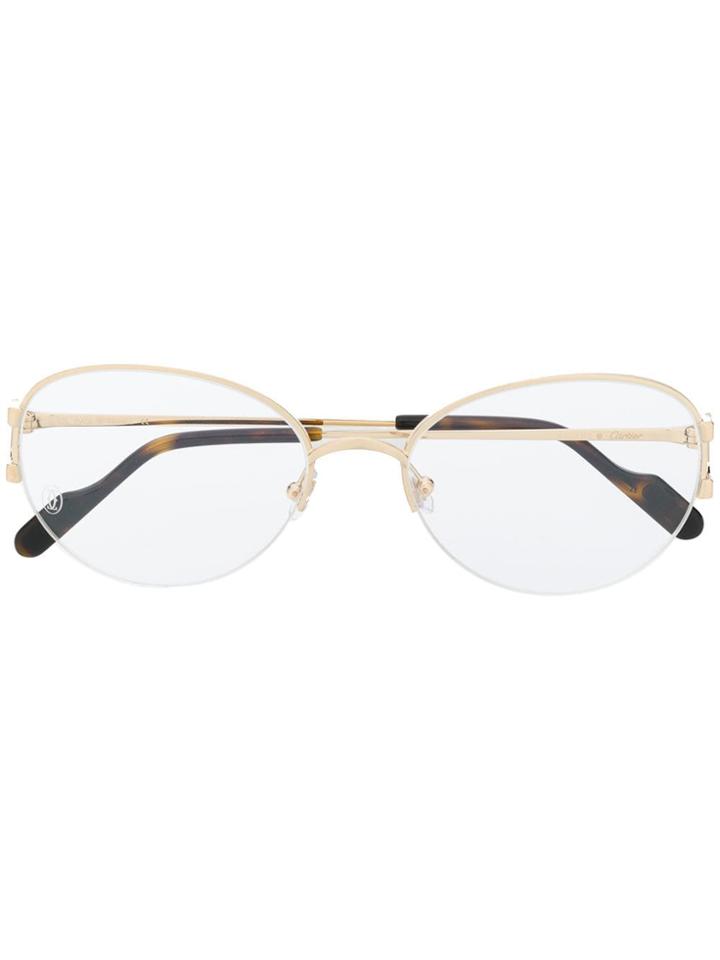 Cartier C Décor Glass Frames - Gold