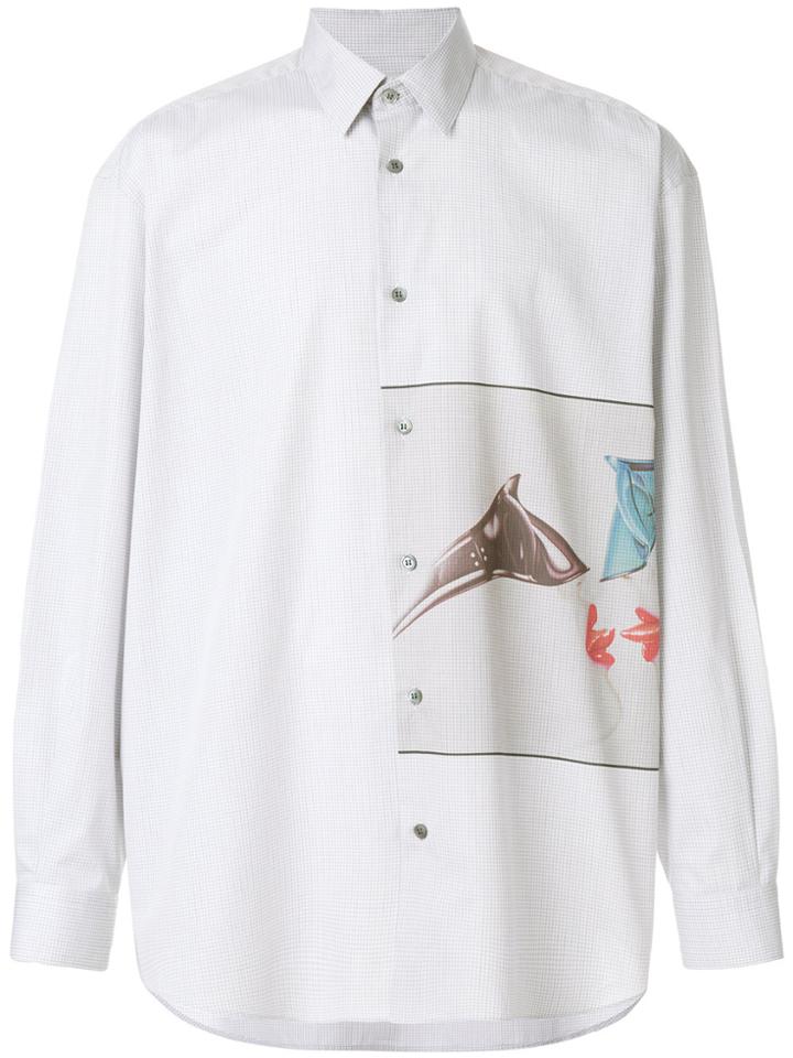 Stella Mccartney Printed Loose-fit Shirt - Grey