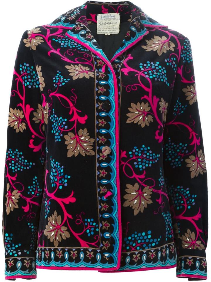 Emilio Pucci Vintage Classic Floral Print Jacket