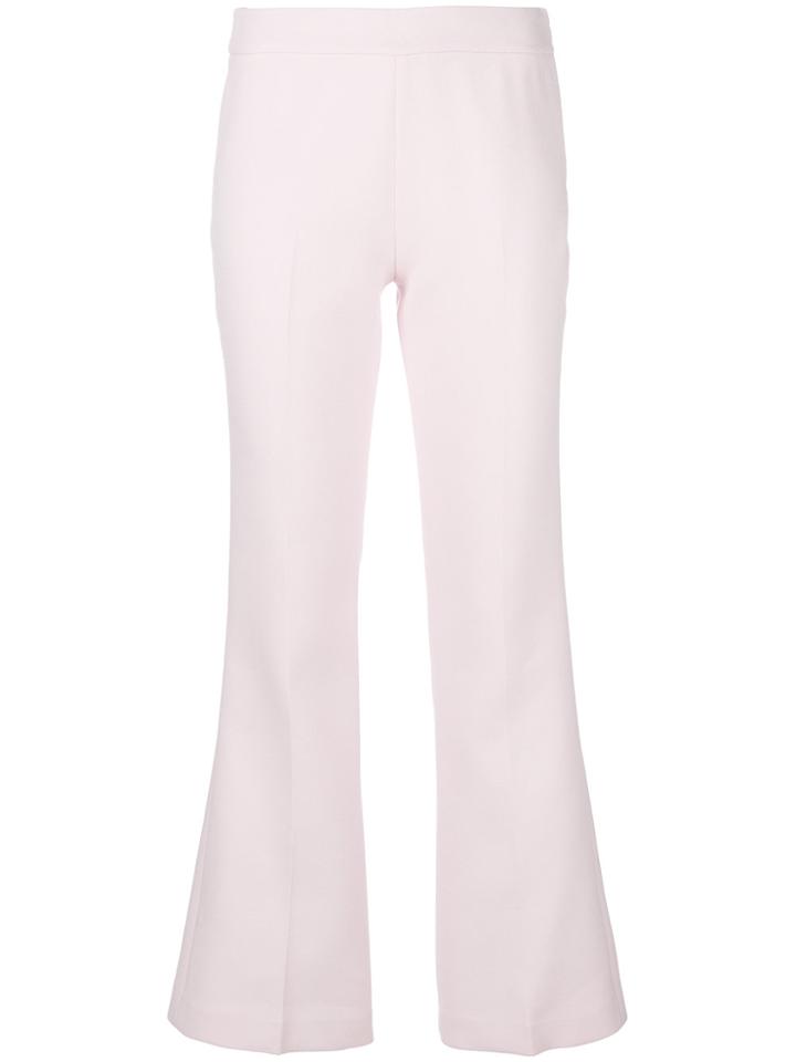 Giambattista Valli Cropped Flared Trousers - Pink & Purple