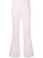 Giambattista Valli Cropped Flared Trousers - Pink & Purple