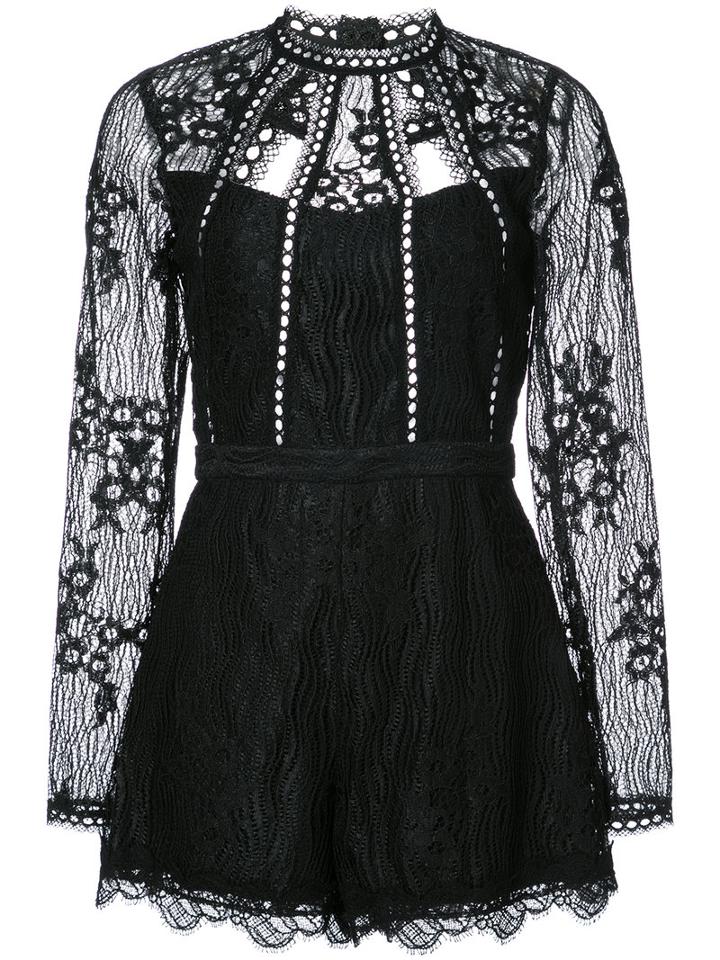 Alexis - Annora Playsuit - Women - Polyester/spandex/elastane - S, Black, Polyester/spandex/elastane