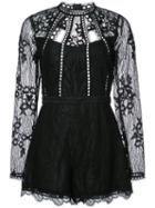 Alexis - Annora Playsuit - Women - Polyester/spandex/elastane - S, Black, Polyester/spandex/elastane