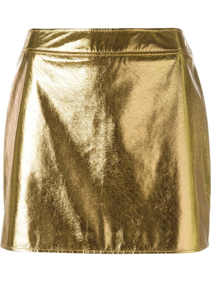 Mcq Alexander Mcqueen Metallic Fitted Skirt