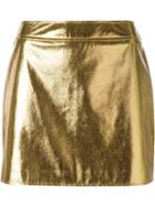 Mcq Alexander Mcqueen Metallic Fitted Skirt