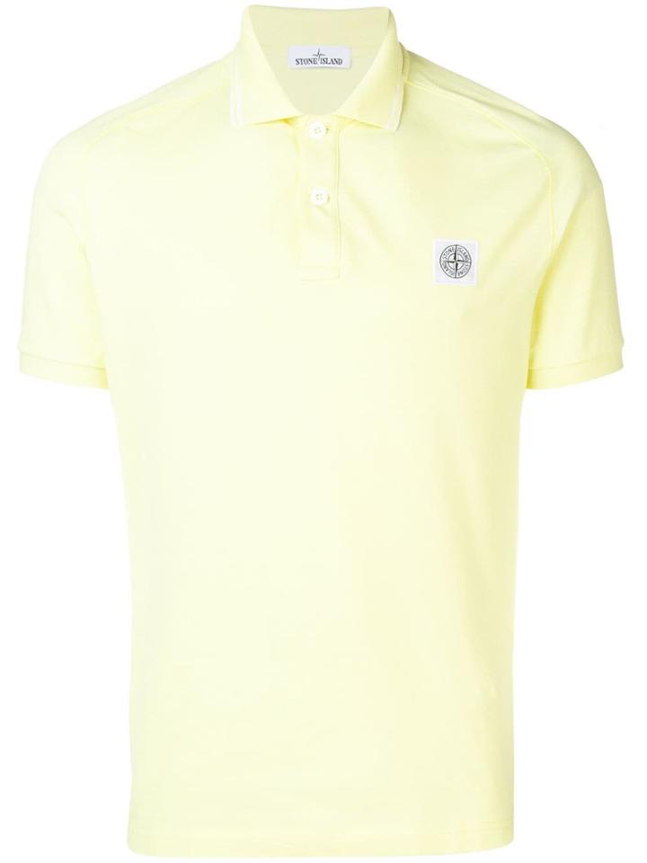 Stone Island Simple Polo Shirt - Yellow