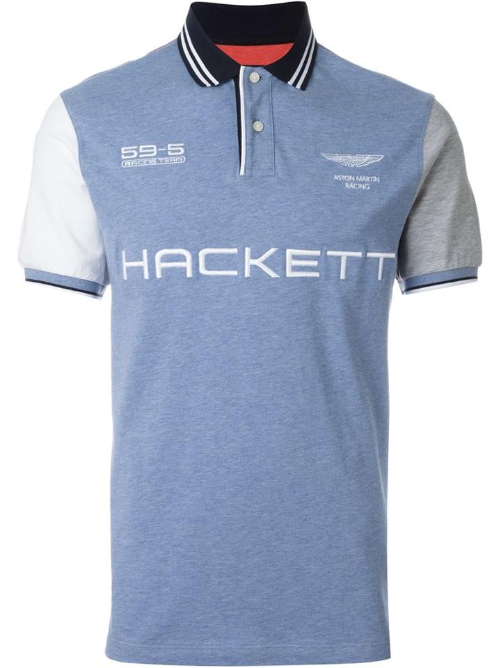 Hackett Logo Print Polo Shirt