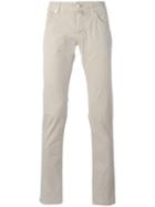 Jacob Cohen Slim-fit Trousers, Men's, Size: 33, Nude/neutrals, Cotton/spandex/elastane