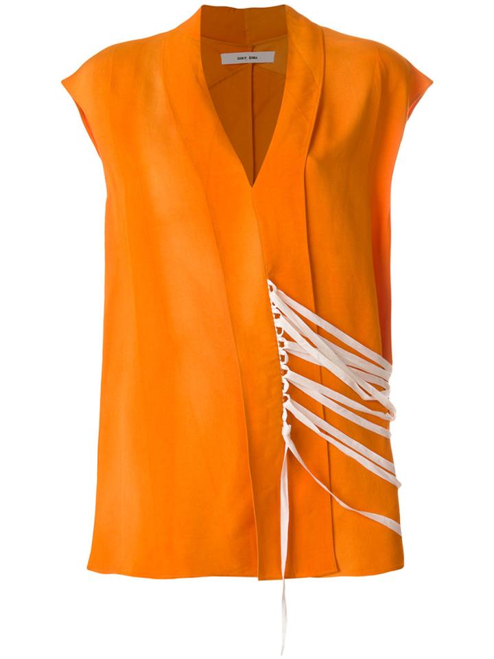 Damir Doma Twilke Top - Yellow & Orange