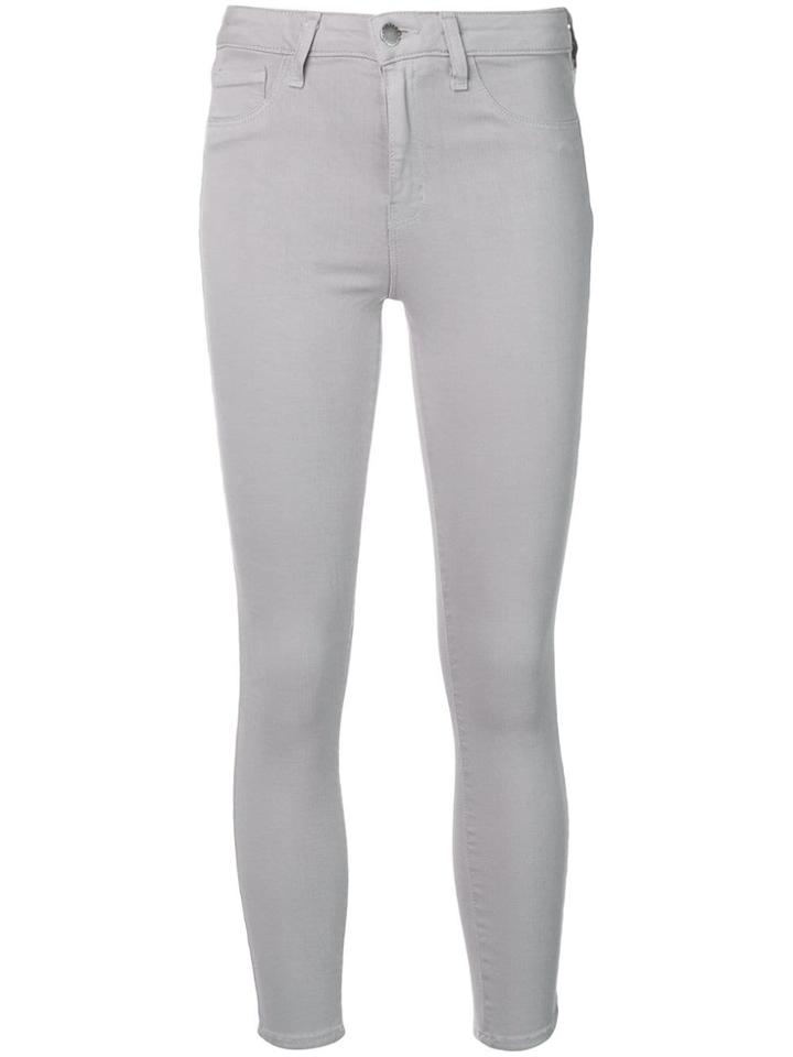 L'agence Cropped Skinny Jeans - Grey