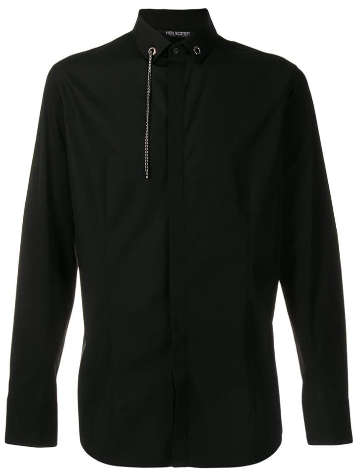 Neil Barrett Chain Detail Shirt - Black