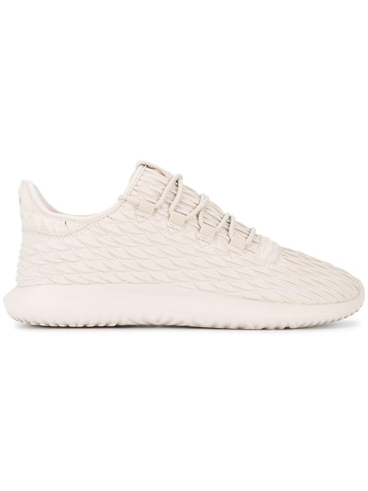 Adidas Ecru Tubular Shadow Trainers - Brown