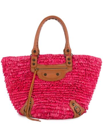 Balenciaga Pre-owned Fringe Tote Bag - Pink
