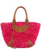 Balenciaga Pre-owned Fringe Tote Bag - Pink