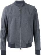 Wooyoungmi Wrap Belt Detail Bomber Jacket, Men's, Size: 48, Grey, Rayon