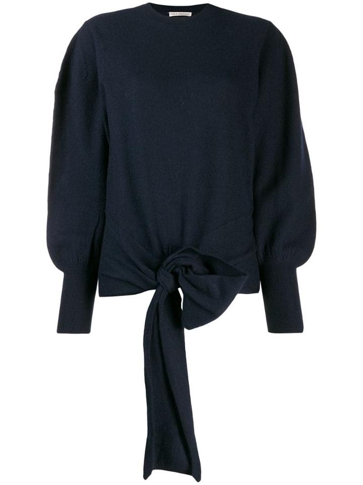 Ulla Johnson Tie-waist Oversized Jumper - Blue