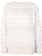 Brunello Cucinelli Ribbed Knit Jumper - Neutrals