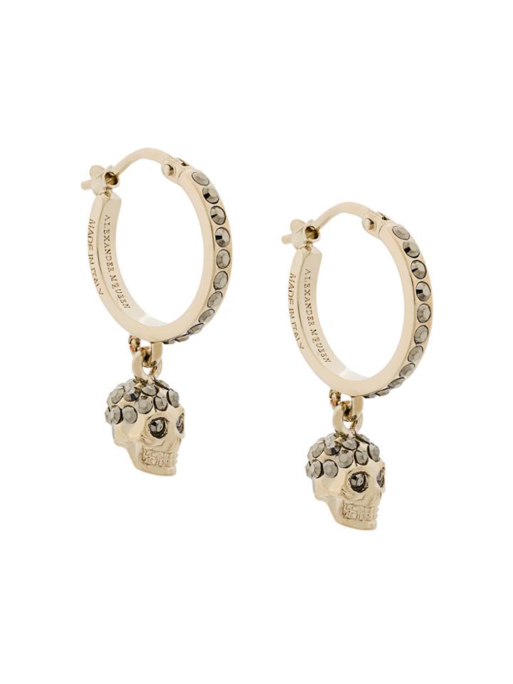 Alexander Mcqueen Skull Earrings - Metallic